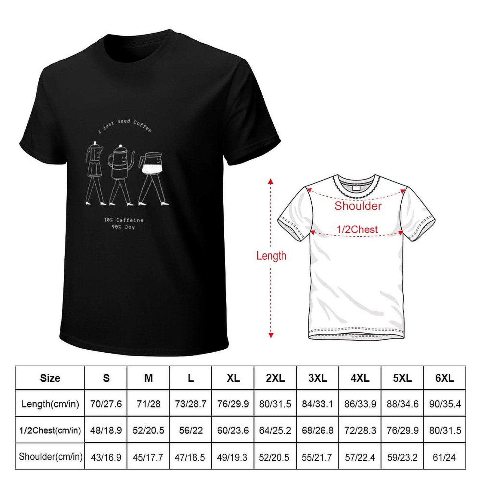 Maglietta con Illustrazione 'I - Coffee Equipment Needed recensione e prezzo